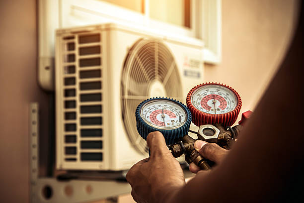 Professional Hvac technician working in Marion, VA